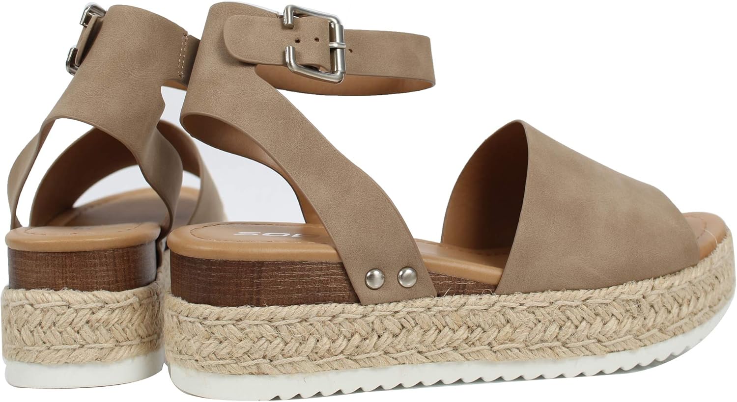 Soda Women's Open Toe Halter Ankle Strap Espadrille Sandal, Natural Nubuck, 6 - Image 4
