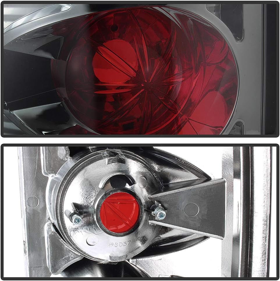 ACANII - For 2002-2006 Dodge Ram 1500 03-06 Ram 2500 3500 Smoked Tail Lights Brake Lamps Pair Set Driver & Passenger