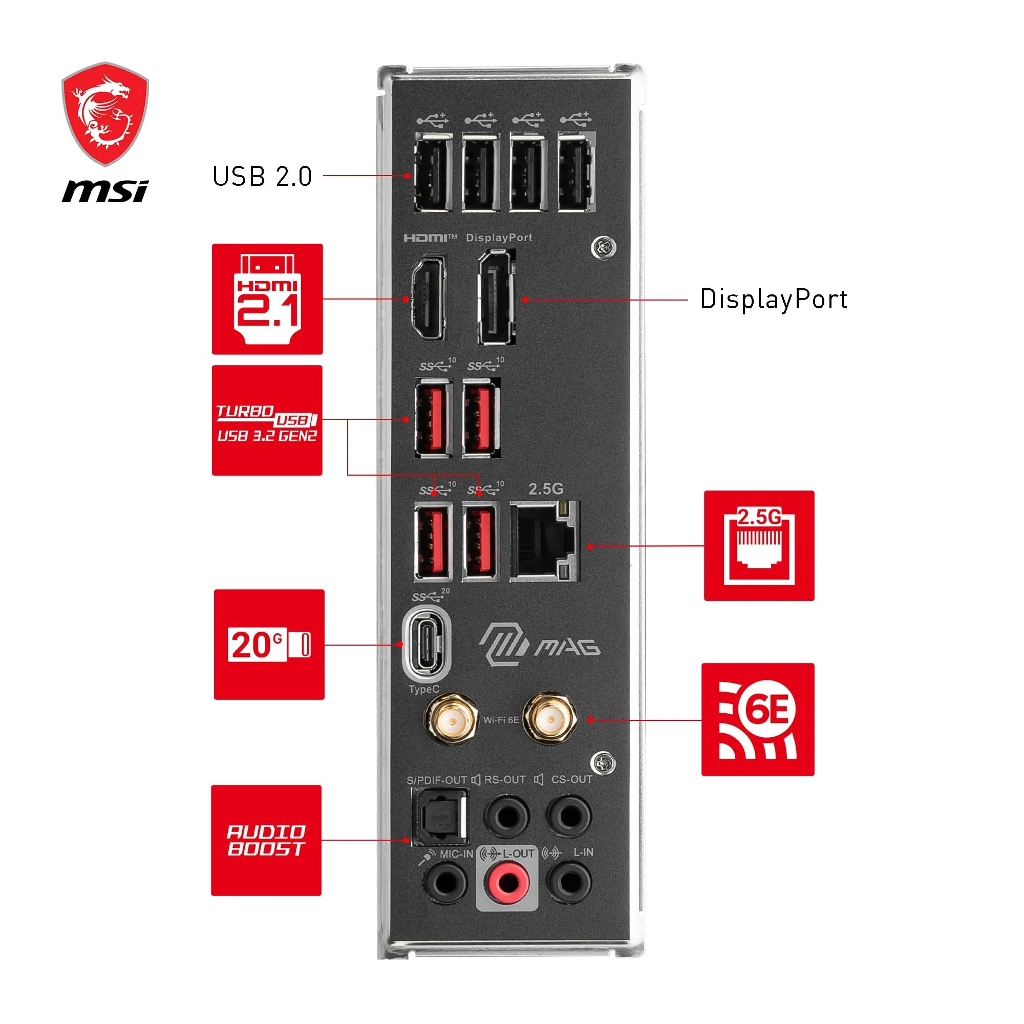 mag B760 Tomahawk WiFi — view 6