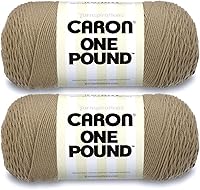 Vista 35 de Caron Hilo blanco de una libra, paquete de 2 unidades de 16 onzas, acrílico, 4 medianos (peinado), 812 yardas, tejido/ganchillo