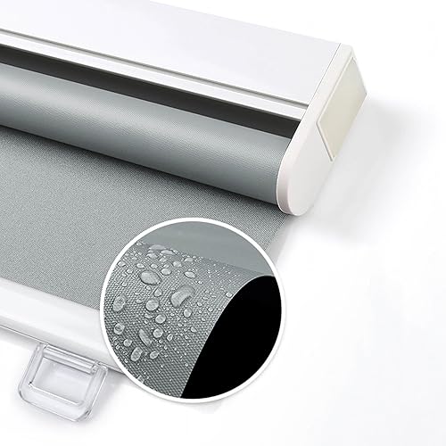 Miniatura 3 de Window Blind,100% Blackout Roller Shades,20284347in,Retractable Curtains,Light Gray,UV ProtectionInsulation Roller Blinds,Fabric Window