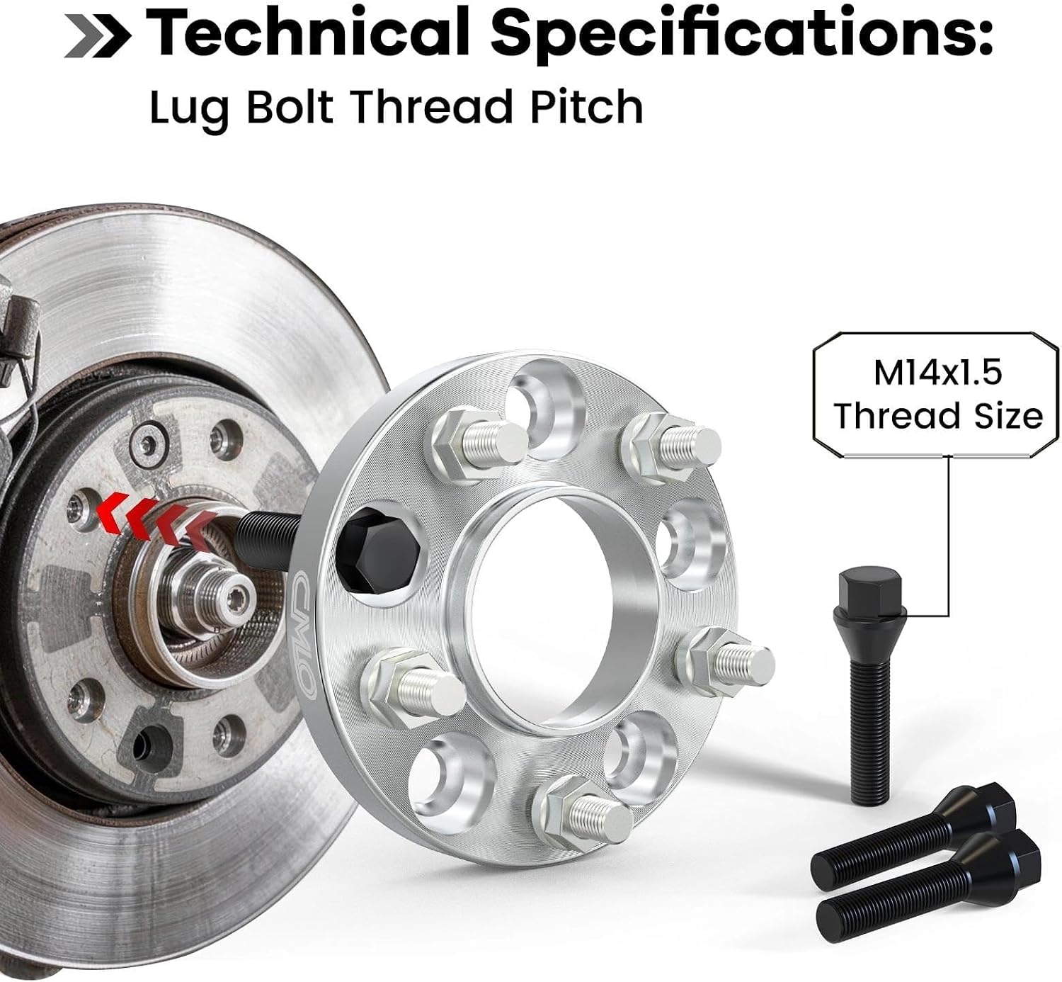 Customadeonly 20mm Hubcentric Wheel Adapters 5x112 to 5x114.3 (Hub to Wheel),Center Bore 57.1mm to 56.1mm (Hub to Wheel) Compatible for Audi and VW Models with 57.1mm Bore Only (2pc M12x1.5 Studs)