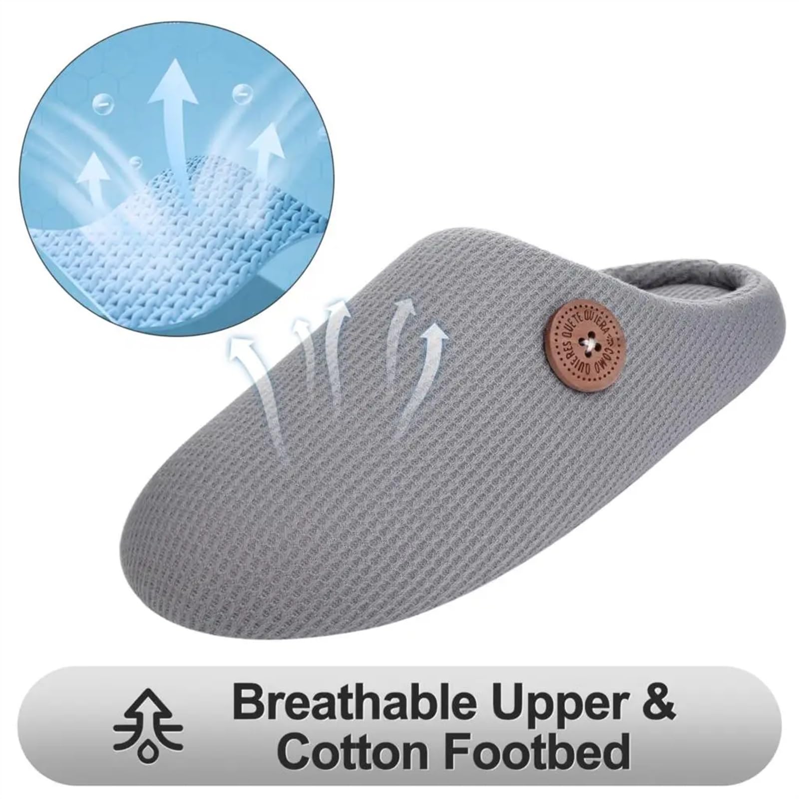 Pantofole Uomo Pantofole in cotone caldo for donna Uomo morbide slip-on da interno for coppia Scivoli muti for la casa