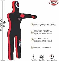 Vista 3 de Deportes Brasileño JIU Jitsu Grappling Sumisión Lanzamiento Maniquí Punzonado Bolsa Pesada Kick Boxing Dummies SIN LLENAR