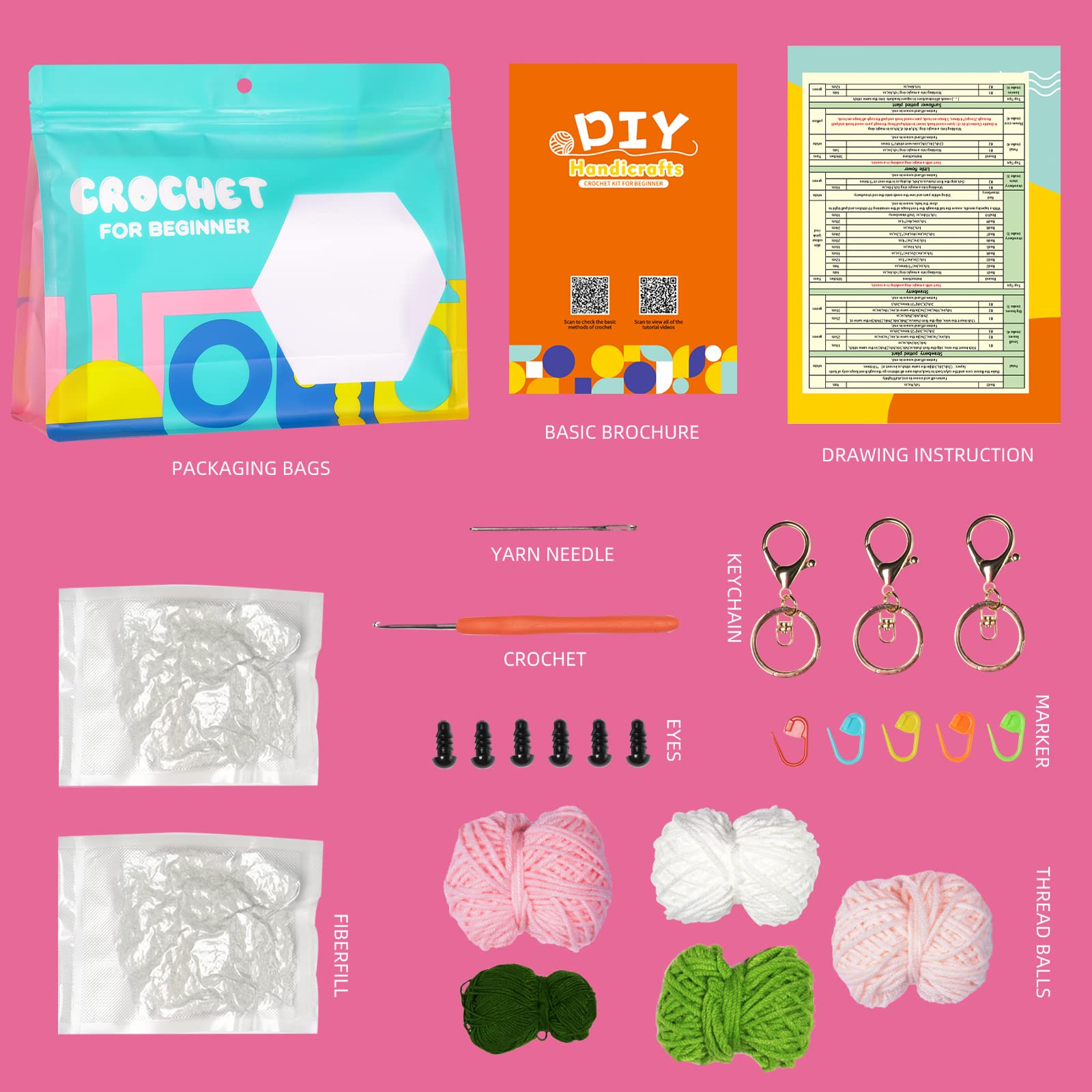 Deudy Haakpakket voor beginners, vos-haakset, dieren, breien voor beginners, set met stapsgewijze video-instructies, haaknaalden, haakpakket voor doe-het-zelf knutselkunst, cadeau Deudy Haakpakket voor beginners, vos-haakset, dieren, breien voor beginners, set met stapsgewijze video-instructies, haaknaalden, haakpakket voor doe-het-zelf knutselkunst, cadeau