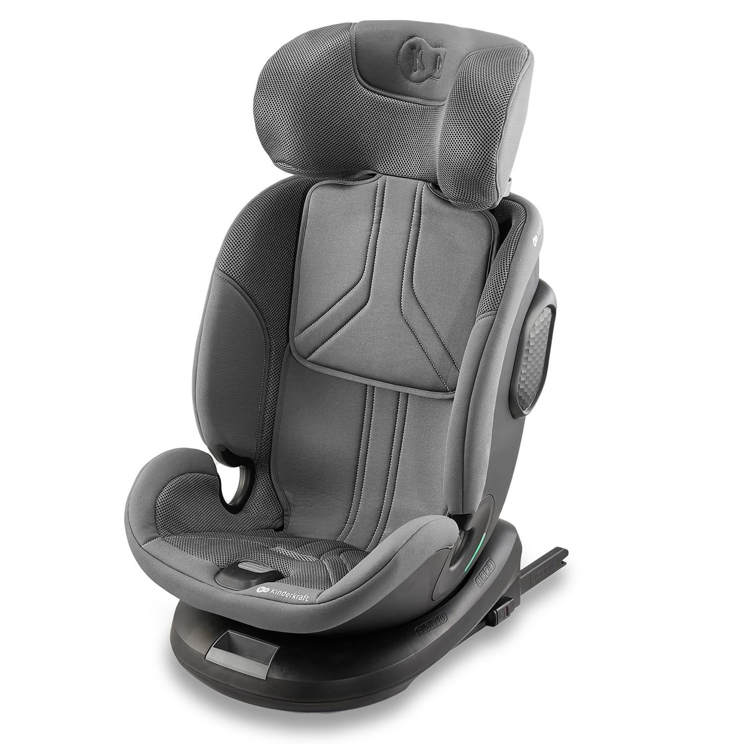 Kinderkraft XPEDITION3 I-Size fotelik samochodowy dla dzieci z obrotem o 360 stopni, ISOFIX, stacja bazowa, specjalne systemy bezpieczeństwa, łatwy do czyszczenia, od grupy urodzeń 0/1/2/3 0-36 kg