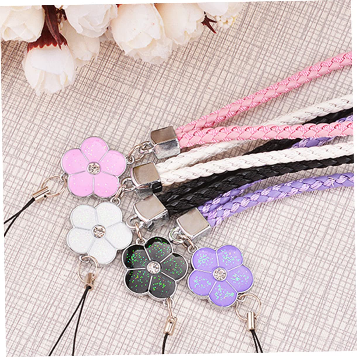 Gadpiparty Adornos Para Telefonos Moviles Accesorios Moviles Accesorios Para Moviles Muñeca De Cordón De Teléfono Perlas De Teléfono Soga Cordones Para Colgar Telefonos Pu