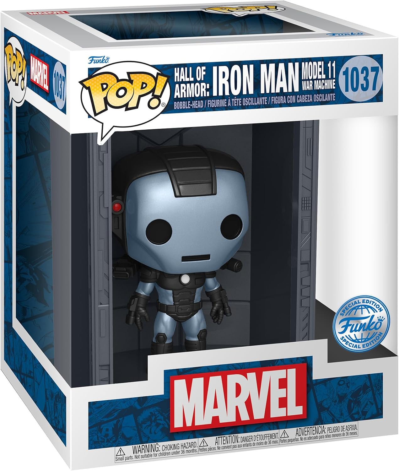 Funko Pop! Marvel: Hall of Armor Mk11 War Machine Deluxe Vinyl Figure