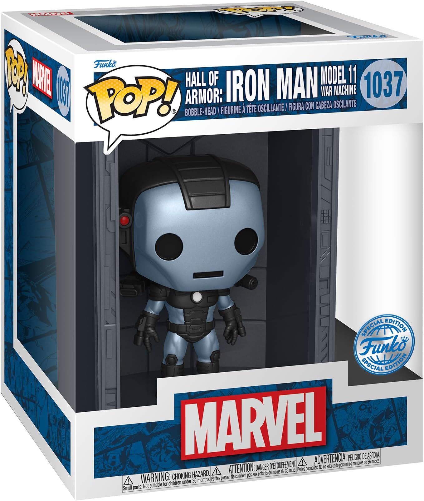 Funko Pop! Deluxe: Marvel HoA - MK11 War Machine - Metallic - Marvel Comics - Collectable Vinyl Figure - Gift Idea - Official Merchandise - Toys for Kids & Adults - Movies Fans