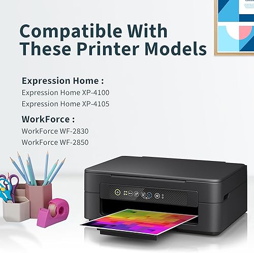 Miniatura 2 de Cartuchos de tinta remanufacturados de repuesto para cartuchos de tinta Epson 212 212XL compatibles con tinta de impresora XP-4100 XP-4105 Workforce