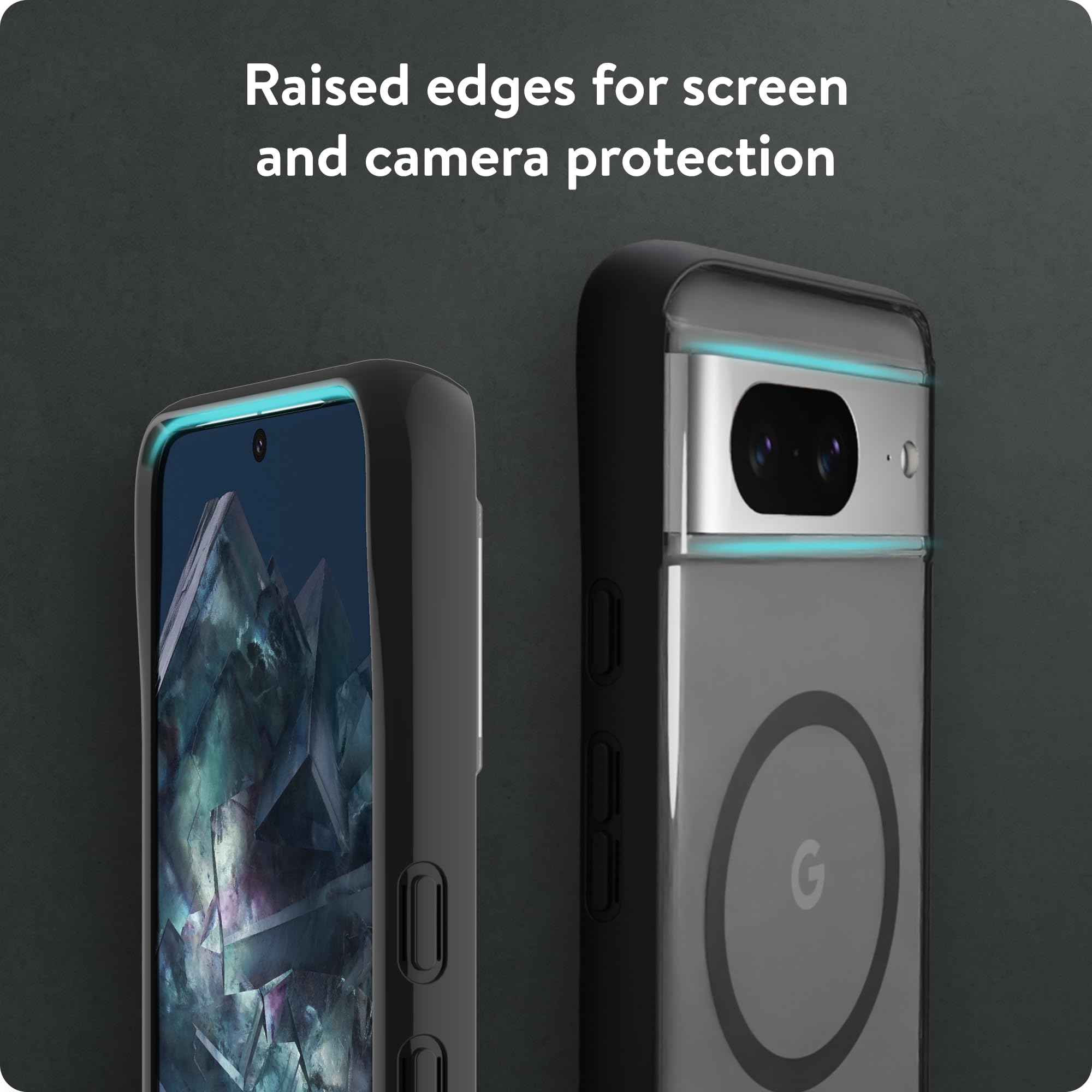 Mous für Google Pixel 8 Transparente Hülle, Kompatibel mit MagSafe - Klarheit - Kratzfest & Stoßfest