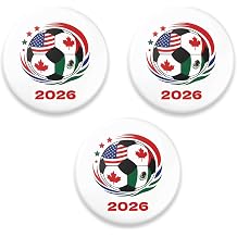 2026 World Soccer Game Pins for Women Man, Global Football Association USA CA MX Paper Clip Label Inspiration White Glame Brooch Clothing Accessory Jewelry