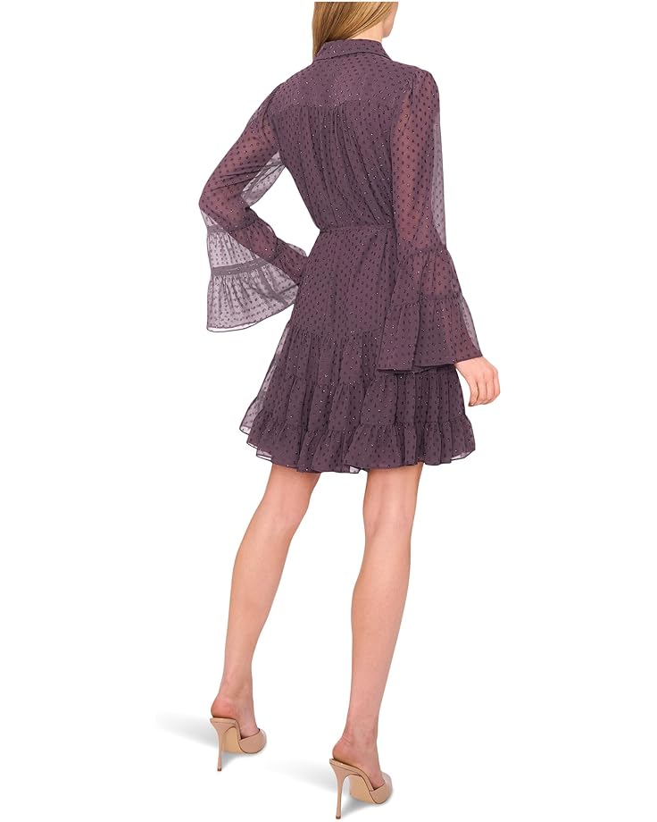CeCe Tiered Ruffled Button Front Dress - #2 of 3