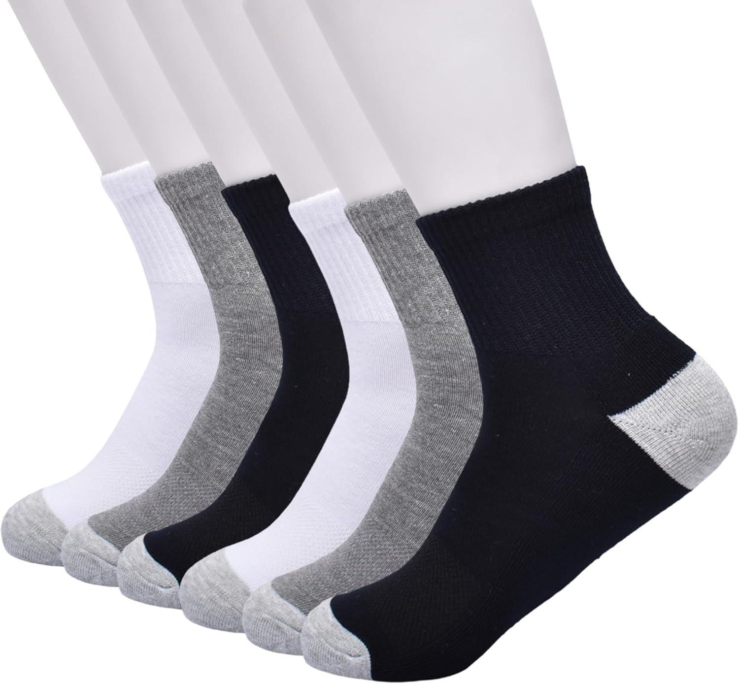 GAP Men's Quarter Cut Socks, Multi-pack Adult Ankle Socks, Soft & Stretchy