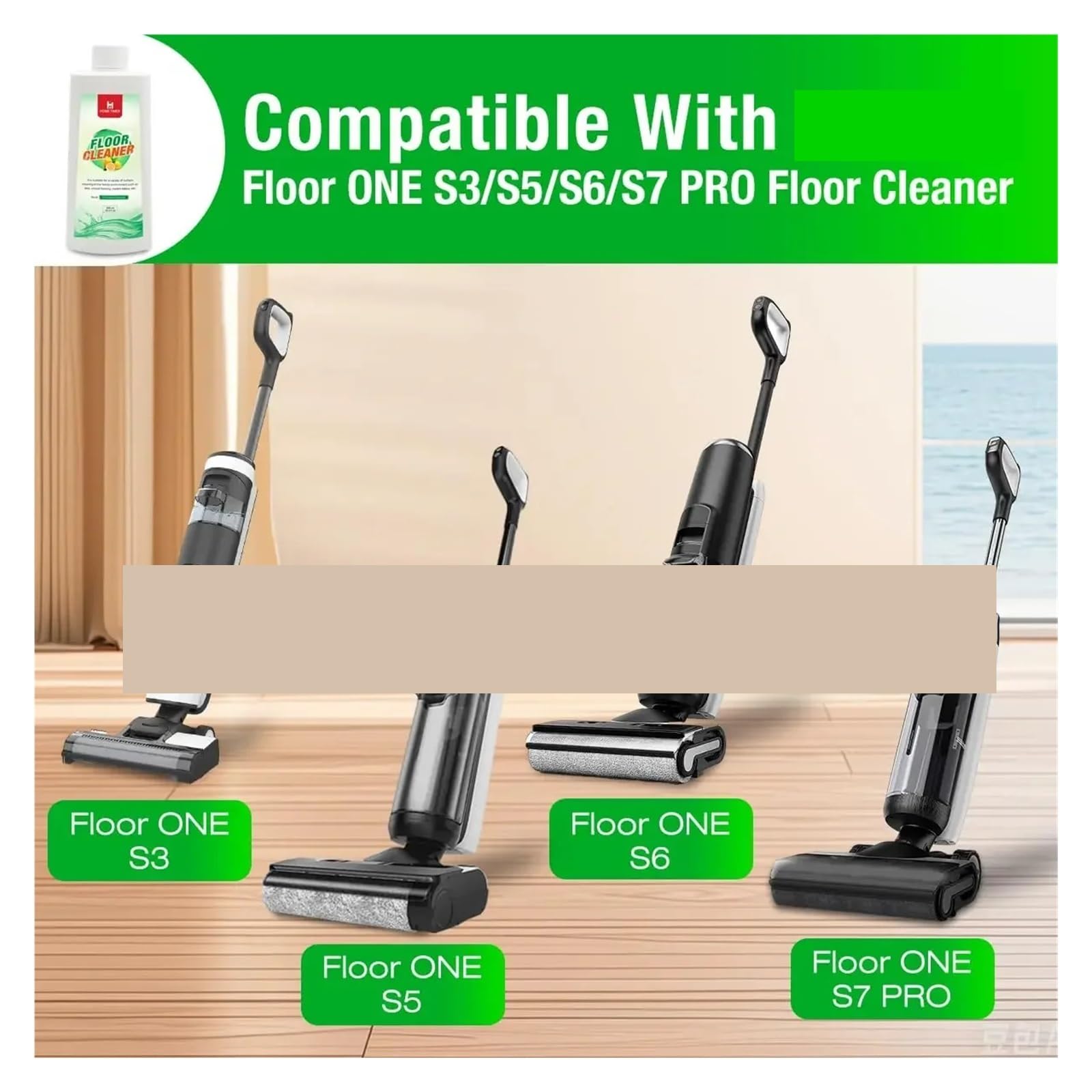 Concentrado De Limpieza De Pisos for Madera Dura Y Superficies Múltiples, Limpiador De Pisos Adecuado for Todos Los Robots Aspiradores(2 bottles)