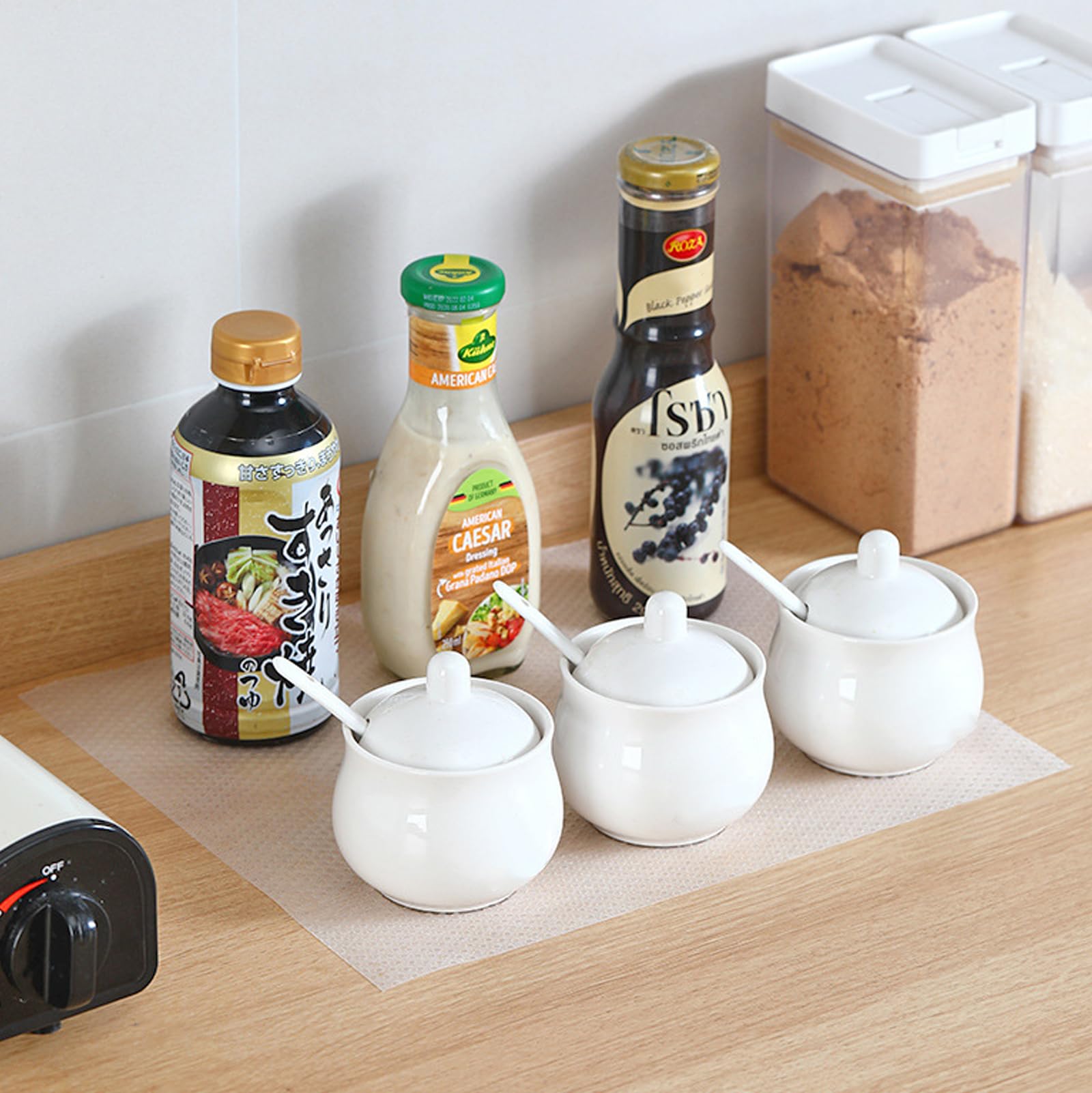 Tappetino Antiscivolo Per Cassetti E Armadi - Trasparente, Ritagliabile, Impermeabile E Non Adesivo, 45x600 Cm - Foto 4