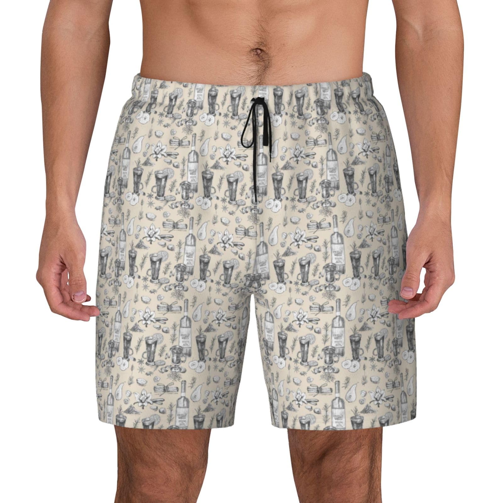 Short de bain respirant haut de gamme imprimé vigne - 8