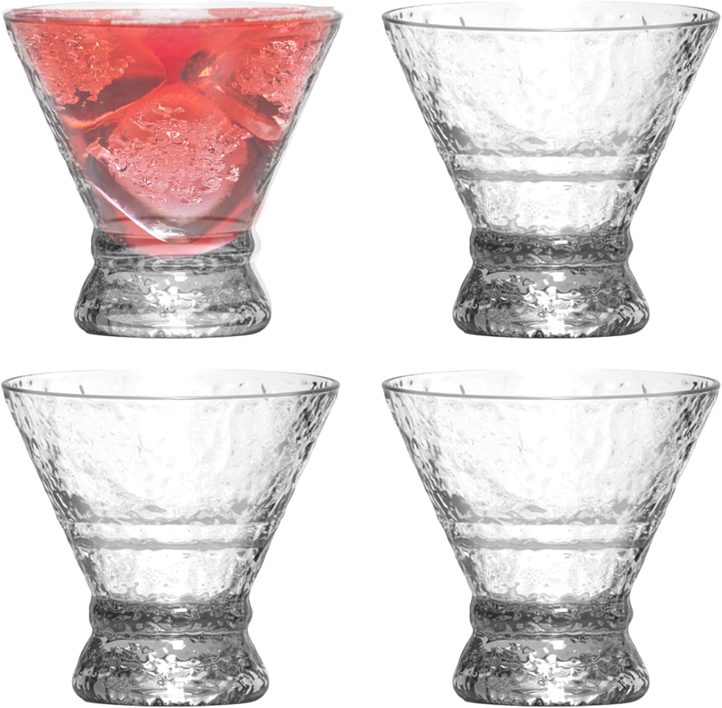 Small Cocktail Cups Thickened Base, Transparent, Multi-Purpose