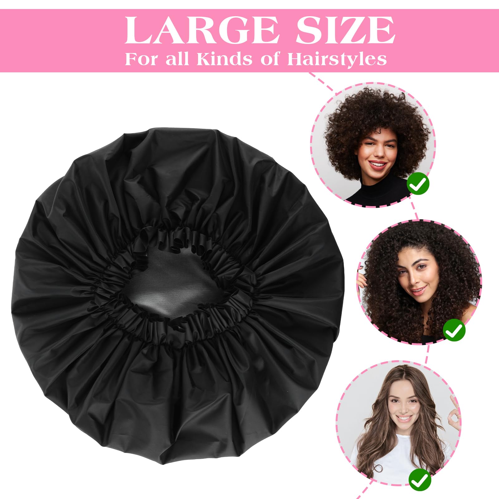 2 PCS Large Shower Cap for Braids - Image 3