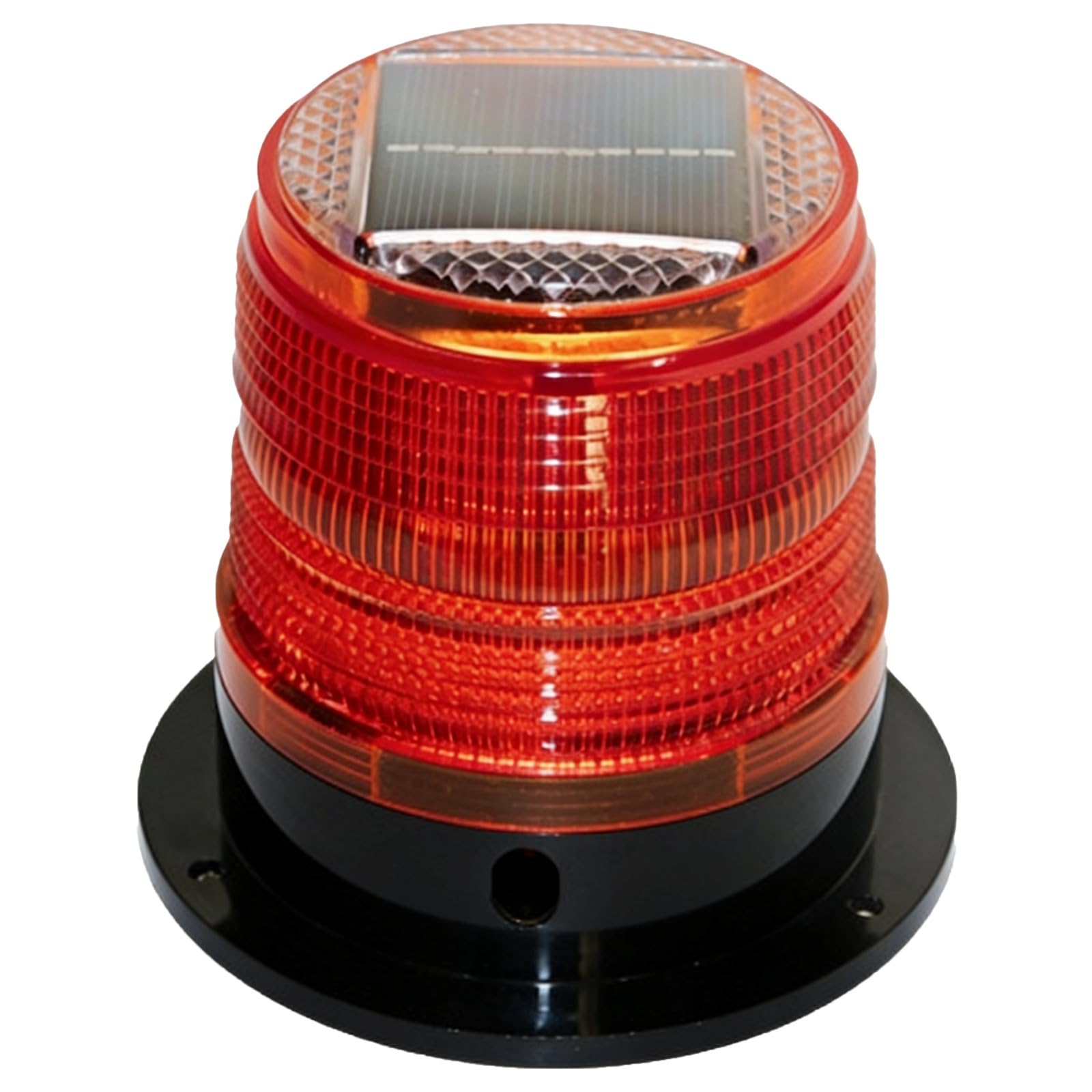 Warnleuchte mit Solarbetrieb, rote LED-Blitzleuchte mit stark haftendem Sockel, 360° Sichtbarkeit, wasserdicht, Notfall-Stroboskop für Fahrzeug, Verkehr, Marine und Baustellen, bei Tag und Nacht