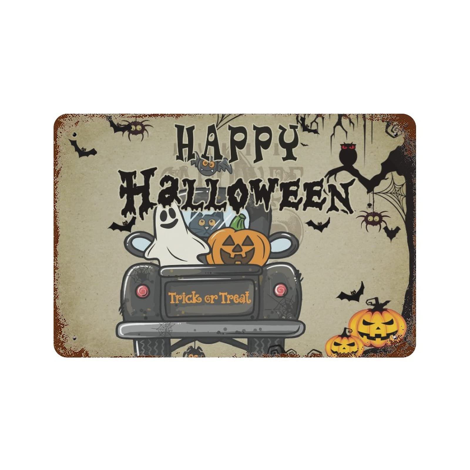 Panneau en métal Halloween pour sublimer votre porche et jardin