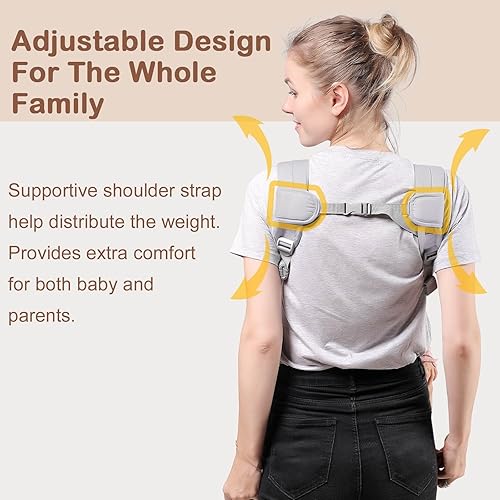 Miniatura 4 de Portabebés para recién nacidos a niños pequeños, acogedor portabebés (7-30 libras), portabebés fácilmente ajustable, portabebés ligero, portabebés,