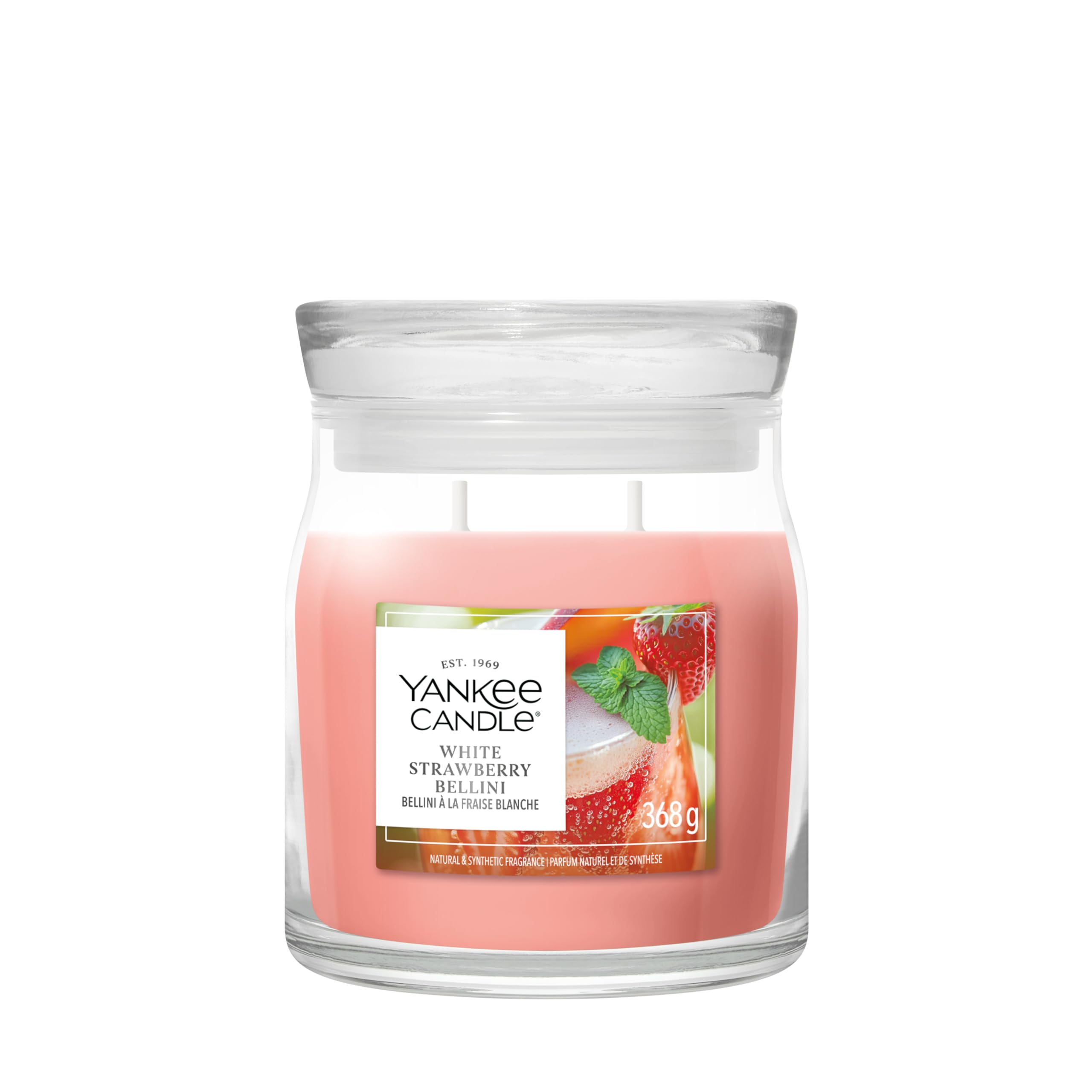 Yankee Candle White Strawberry Bellini Medium Jar