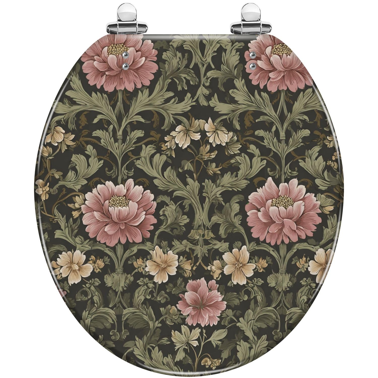 Abattant de toilette floral style victorien pour transformer la décoration de vos WC