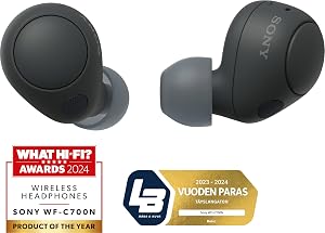 Sony WF-C710N auricolari Truly Wireless con Noise Cancelling, qualità delle chiamate,connessione multipoint,IPX4, fino a 40 ore di autonomia, compatibili con iOS e Android, Black (nuovo modello)