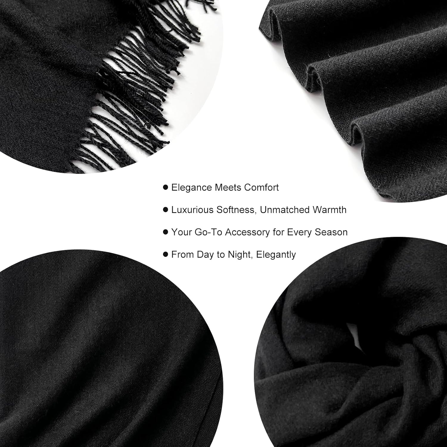 zero season Women's Pashmina Shawl Wrap – Elegant Winter Scarf for Evening Dress, Bridesmaid Gift, Wedding & Formal Events - Image 6