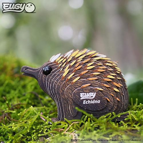 Miniatura 7 de Eugy Echidna - Rompecabezas 3D, 26 piezas, ecológico, juguetes educativos para niños, niñas y niños a partir de 6 años