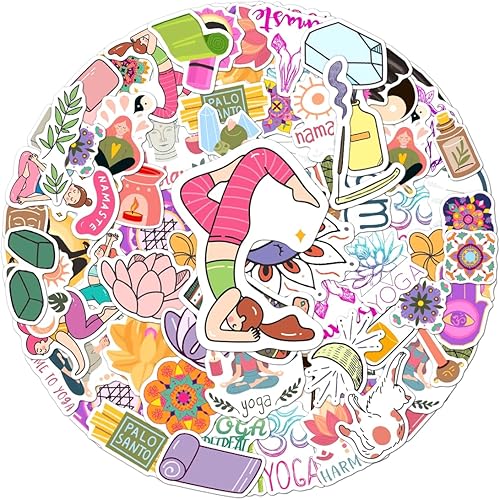 Miniatura 8 de Paquete de 108 calcomanías estéticas, lindas calcomanías de vinilo Y2K retro impermeables para botellas de agua, portátiles, teléfonos, álbumes de