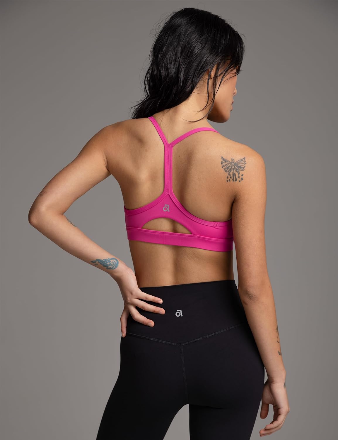 Wenabutter Women’s Y-Back Sports Bra Padded Racerback Yoga Bra Buttery Soft Low Impact Thin Strap Workout Yoga Top