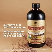 Vista 5 de Solgar Earth Source Organic Flaxseed Oil - 16 fl oz - Cold Pressed - Omega 3, 6 & 9 - USDA Organic, Non-GMO, Gluten Free - About 31 Servings