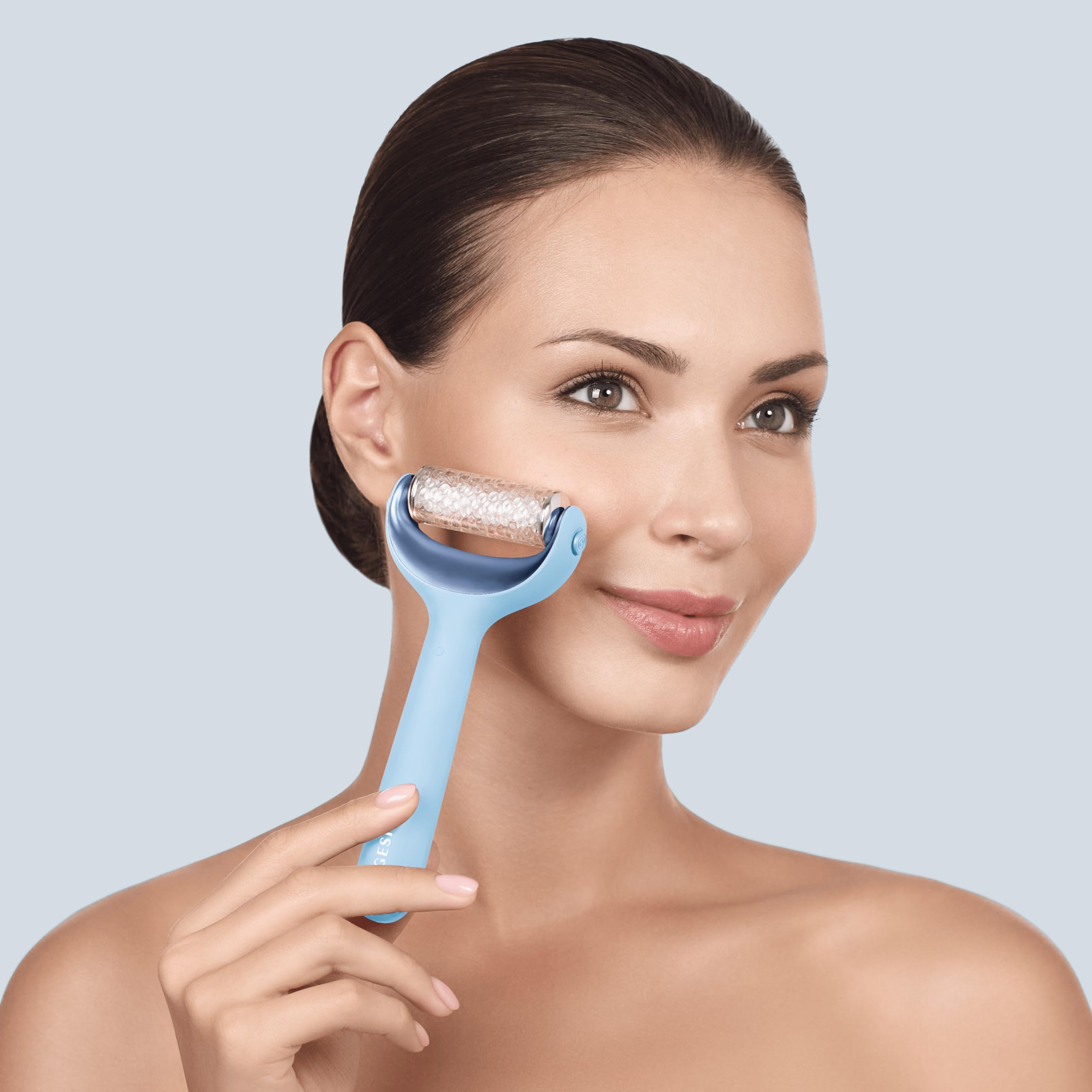 GESKE SmartAppGuided MicroNeedle Face & Body Roller | 8 in 1 | Derma Roller | Electric roller | Microneedling device | Needle roller | Beauty roller for face and body - Image 3