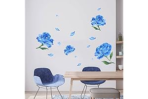 Blue Rose Wall Mural: Transform Your Walls into a Serene Floral Sanctuary