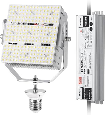 BBESTLED 150W LED Retrofit Kits for HID Shoebox Wall Pack Canopy 21,400Lumen Equal 400W/450W/550W Metal Halide, 5000K E39 Mogul Base for Street Lamp/Flood Light/Parking Lot Lighting
