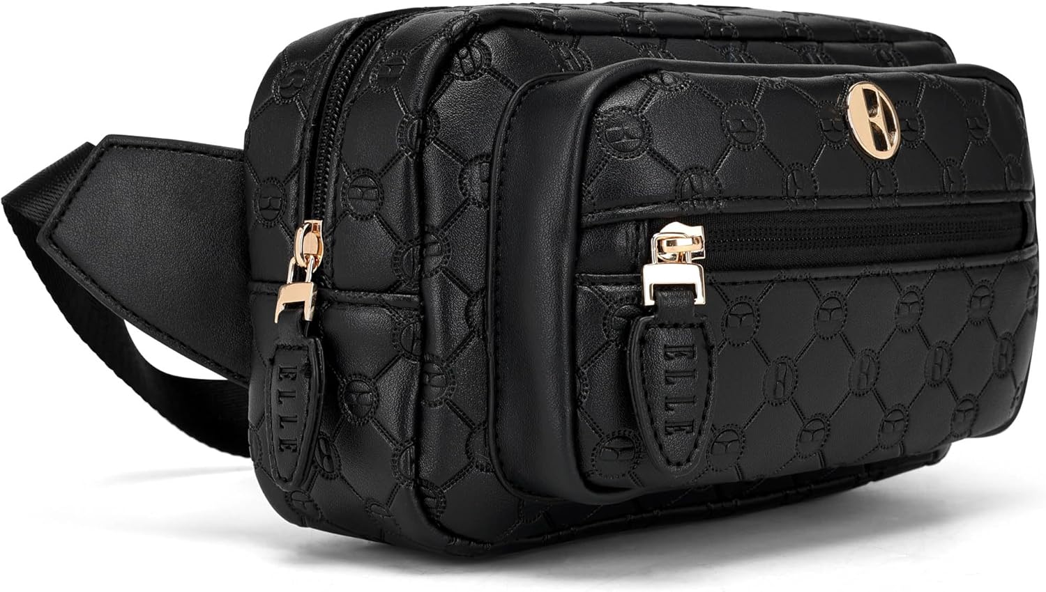 Elle Compass 1.6L Vegan Leather Monogram Crossbody Bag