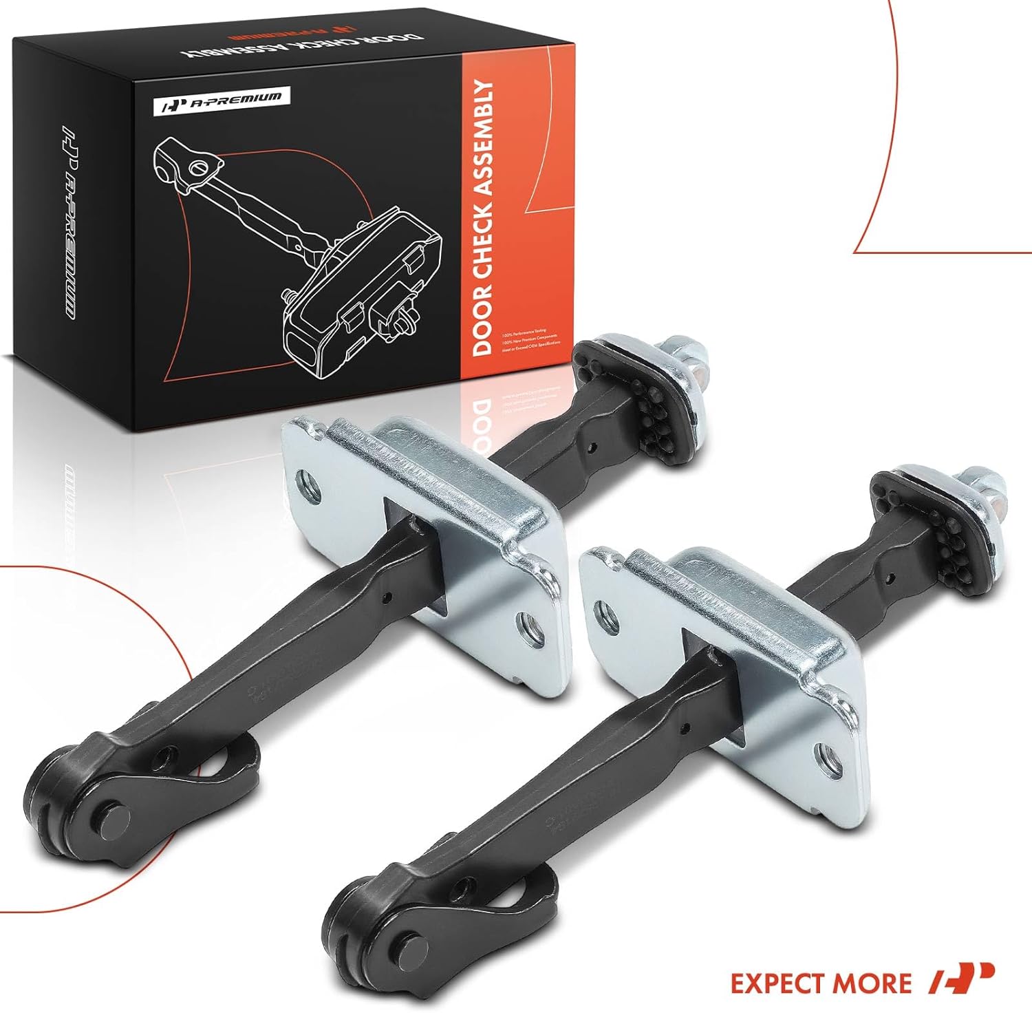 A-Premium 2PCS Front Left and Right Door Check Strap Stopper Compatible with Honda Odyssey 2005-2010