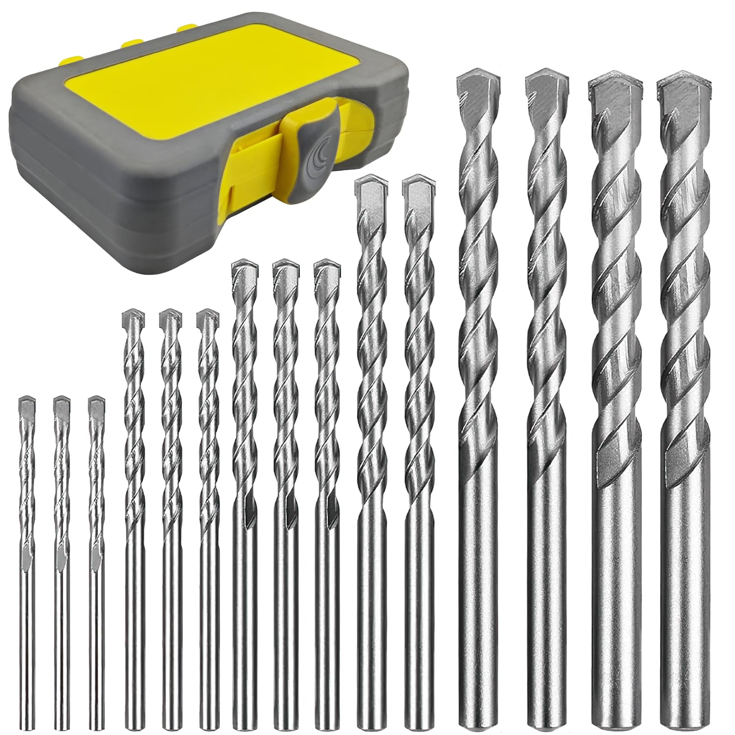 Kit 15 Punte Trapano Per Pietra E Muratura - Diametri 60-120 Mm, In Carburo, Con Valigetta - Foto 9