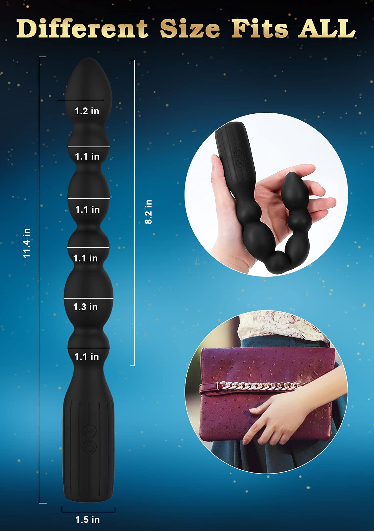 vibrating silicone anal beads Good Vibes Don Juan Anal Probe Merlot is available at Dallas Novelty  GV14BA0907