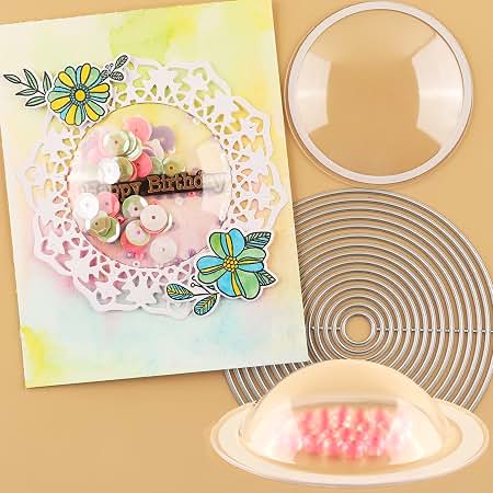 shaker card sleeves 20PACK Cover Slim Circles 2-1/2