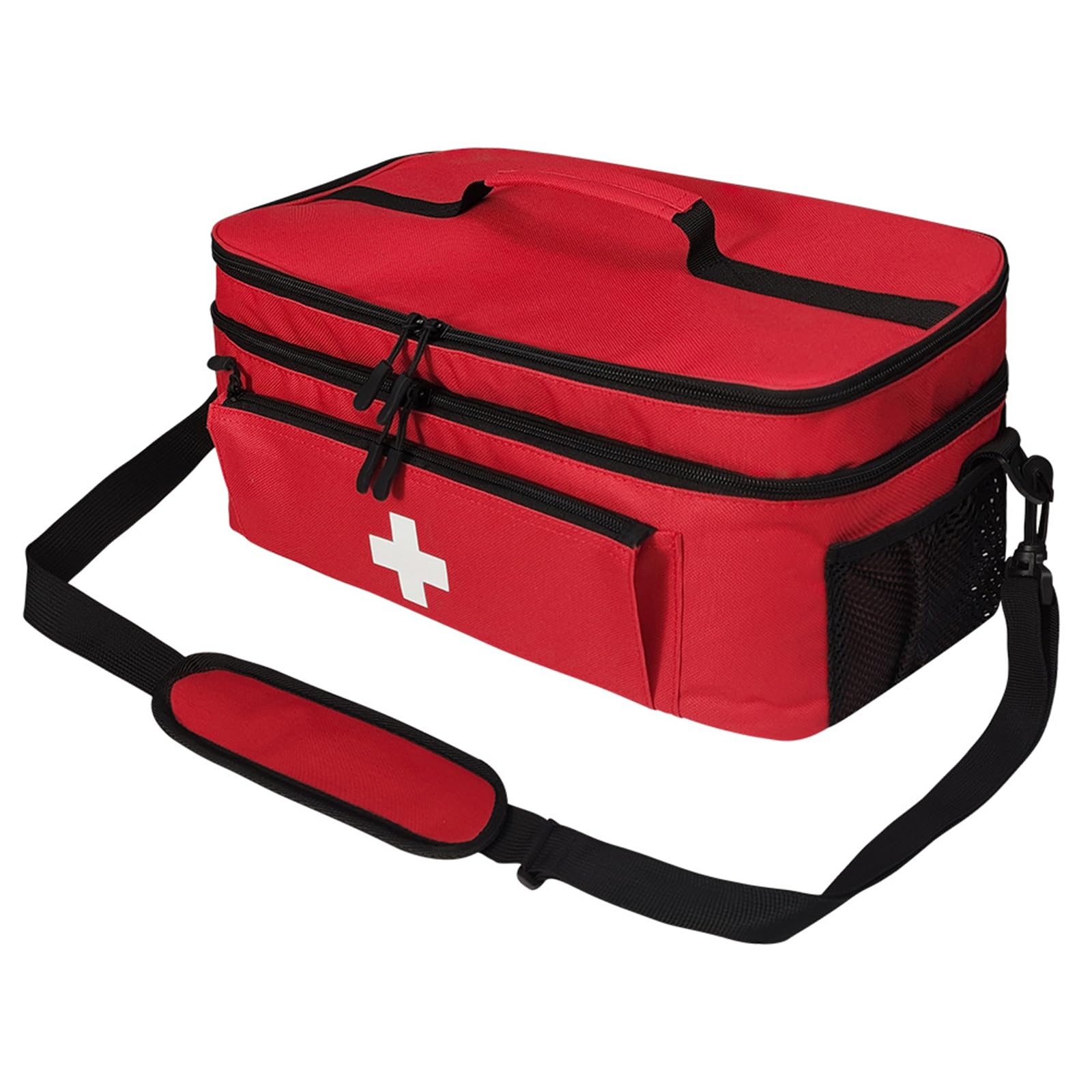 Yolispa Sac de premiers secours vide - Sac à médicaments portable - Sac à pharmacie de voyage - Capacité d'urgence - Sac de rangement médical pour la maison, les voyages, le camping, la randonnée