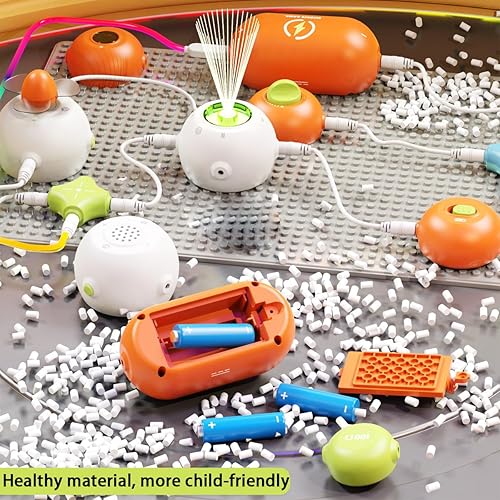 Miniatura 5 de Módulo de experimento científico de circuito de física, módulo de combinación de bricolaje para rompecabezas infantil, kit de exploración