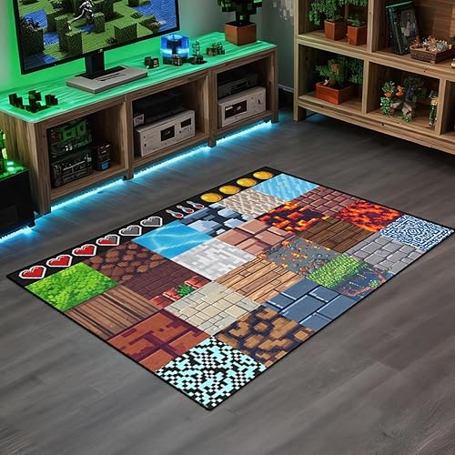 Miniatura 3 de Alfombras de juego para niños, alfombra de sala de juegos para adolescentes y niños, alfombra para sala de juegos, dormitorio, sala de estar,