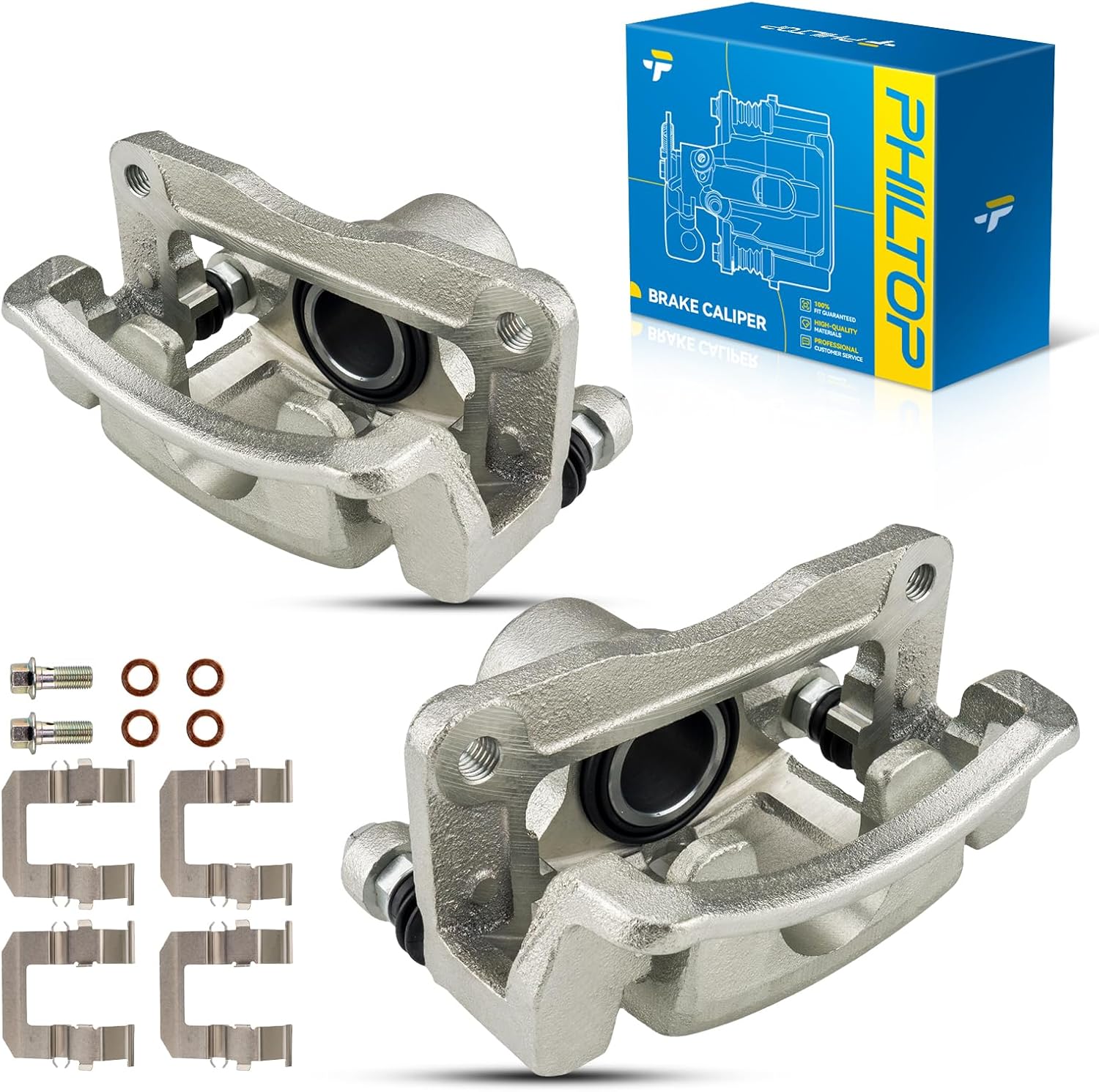 PHILTOP 18-B5040, 18-B5041 Brake Caliper Rear Fit for 2007-2017 Equinox, 2010-2017 Terrain, 2012-2015 Captiva Sport, 2008-2010 Vue, 2007-2009 Torrent