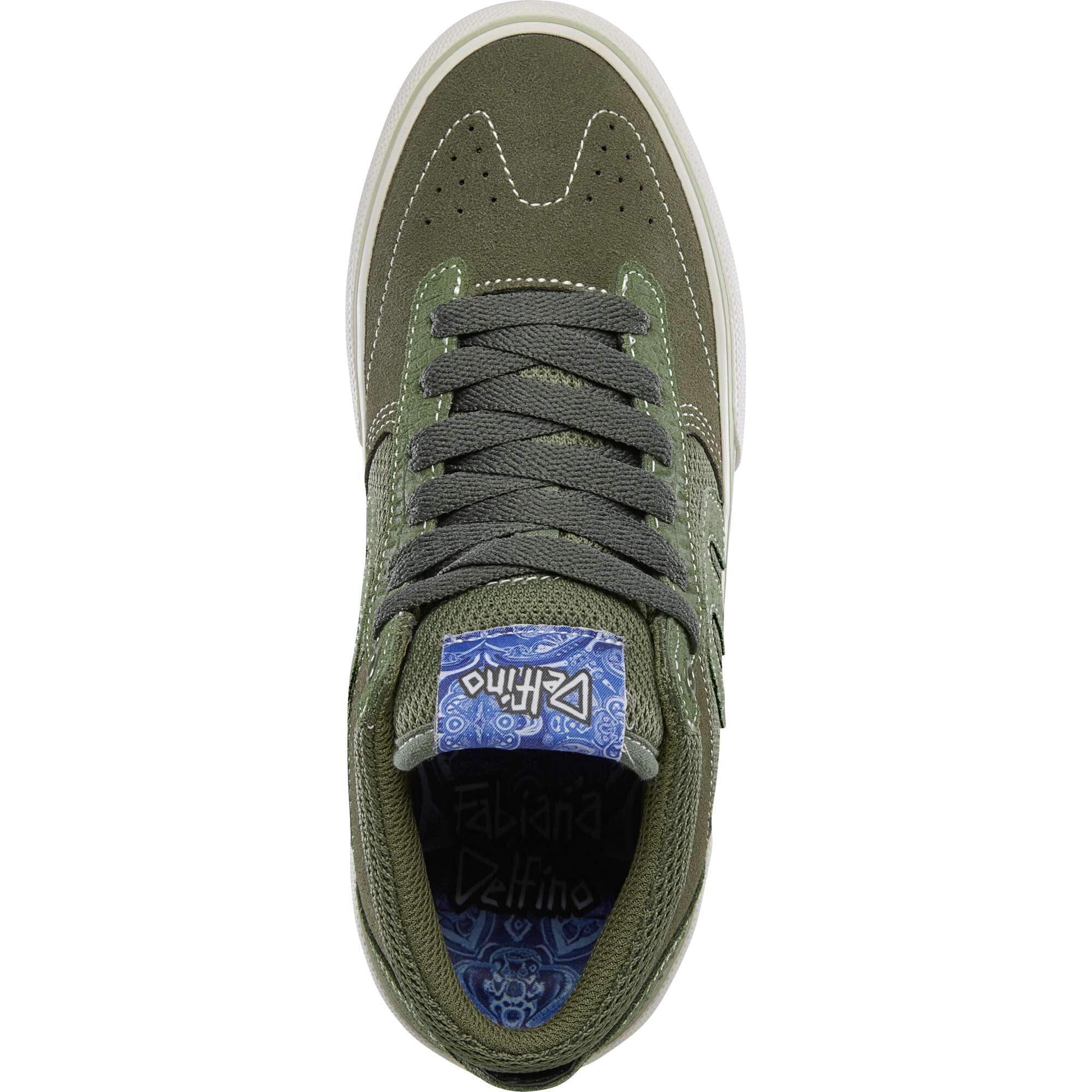 Emerica Men's Windrow Vulc Mid Skate Shoe, Green, 10