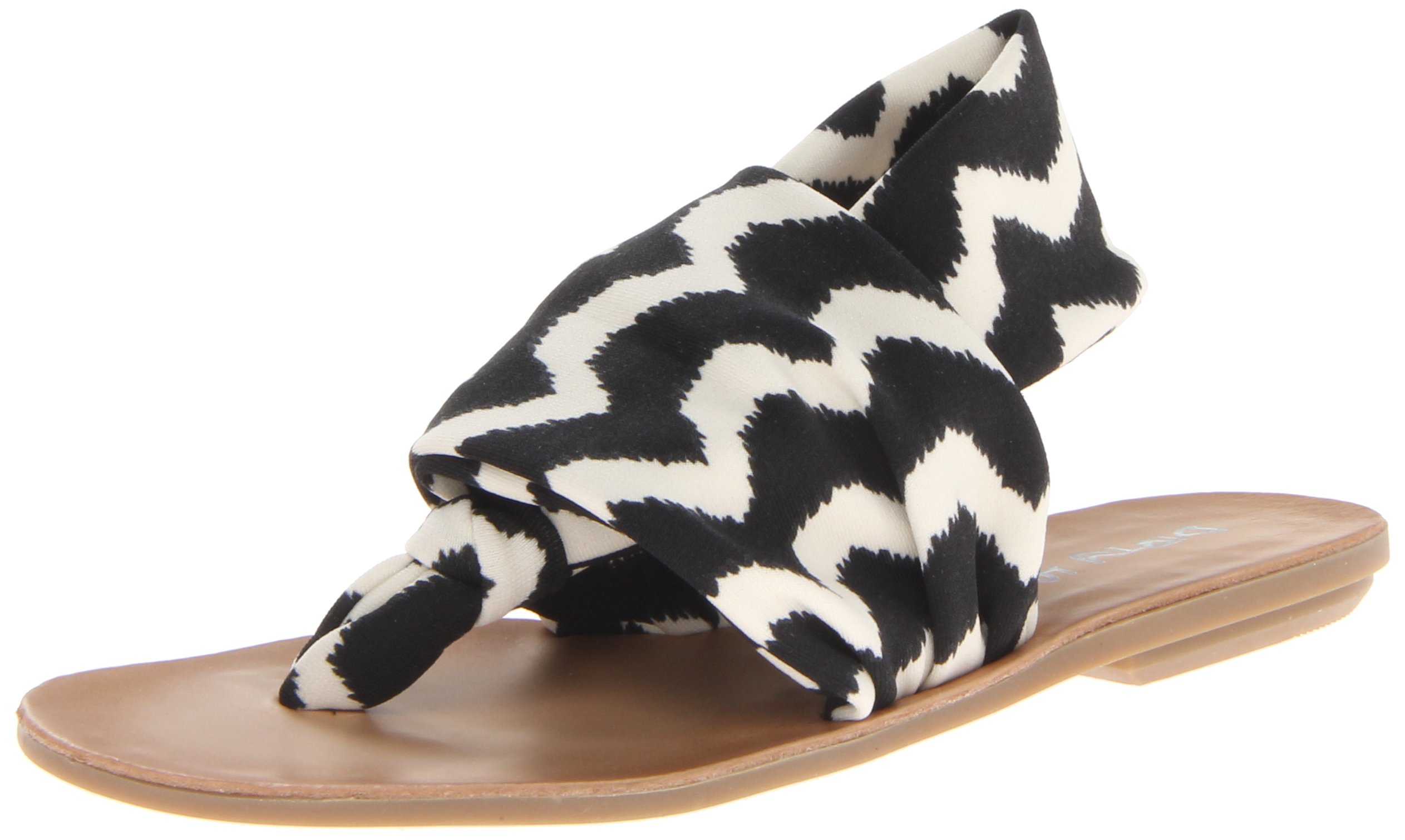 Dirty Laundry by Chinese Laundry Women's Beebop Flat Sandal, Black Lycra,