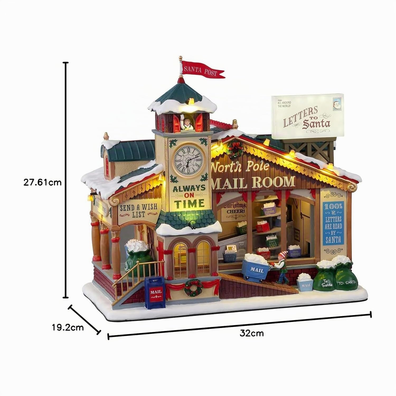 Lemax 15733-UK Santa's Wonderland Sights & Sounds: North Pole Mail Room