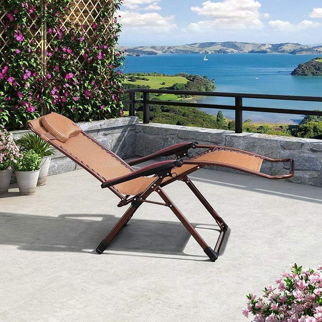 Sun Lounger Garden Chairs Foldable Deck Chair Patio Reclining Chairs, Oversized Lounger Chair Zero Gravity Balcony Folding Back Recliner Chairs (Color, C),C